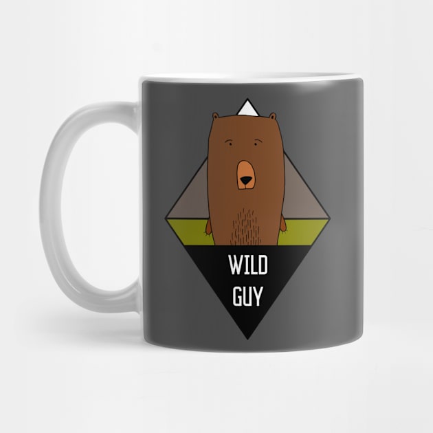 Wild Guy Bear Illustration by RosaLinde2803